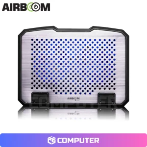 COOLER P/LAPTOP CON BASE BOREAL+ AB 18+ 2FAN LED 14CM AIRBOOM