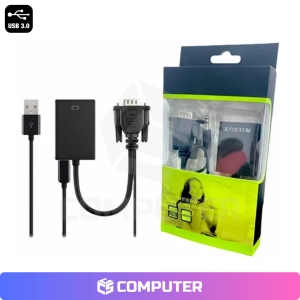 ADAPTADOR VGA A HDMI CAJA VERDE