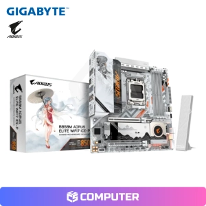 PLACA MADRE GIGABYTE B850M AORUS ELITE WIFI7 ICE WAIFU EDITION/DDR5/AM5