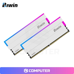 MEMORIA RAM BIWIN DW100 32GB (2X16GB) DDR5 6000MHZ CL36 RGB WHITE