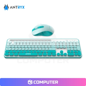 TECLADO ANTRYX KIT GAMER WS970 TECLADO / MOUSE WIRELESS GREEN