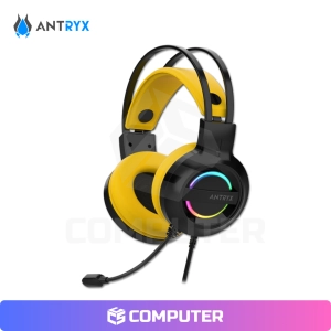 AUDIFONO ANTRYX IRIS-K YELLOW RAINBOW CON MICROFONO 7.1 VIRTUAL SURROUND