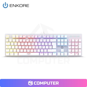 TECLADO MECANICO ENKORE GAMER PATRIOT WHITE ENK1013W