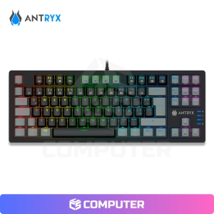 TECLADO MECANICO TKL ANTRYX MK840L BLACK/GRAY SWITCH RED