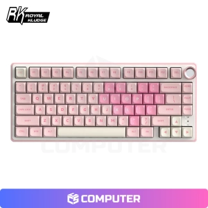 TECLADO MECANICO ROYAL KLUDGE RK R75 CABLEADO PINK MELODY CREAMY SWITCH
