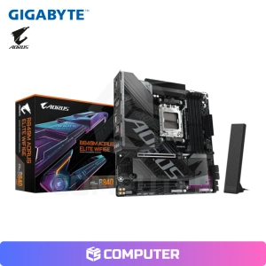 PLACA MADRE GIGABYTE B840M AORUS ELITE WIFI6E AMD DDR5/AM5
