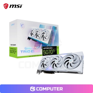 TARJETA DE VIDEO MSI RTX 5070 TI GAMING TRIO OC WHITE 16GB GDDR7