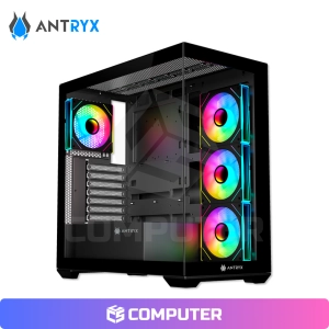 CASE ANTRYX FX 750 BLACK ARGB 4FAN USP TIPO-C