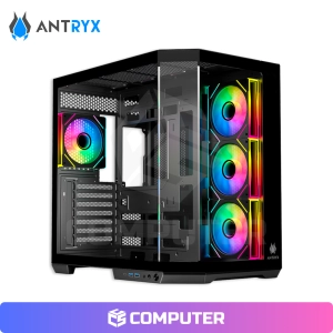 CASE ANTRYX FX 800 BLACK INFINITY ARGB 4FAN USB TIPO-C