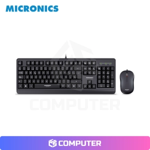 KIT TECLADO+MOUSE USB MICRONICS NORTON BLACK MIC T100
