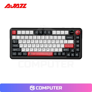 TECLADO AJAZZ MECANICO AK820 MAX PLUS SWITCH  BLACK GRAY AVOCADO CN PANTALLA
