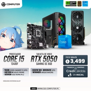 PC Build #2 Core i5 12400F | RTX 5050 8GB | H610M | 16GB RAM DDR5 | 500GB SSD