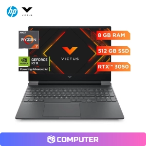 LAPTOP GAMER HP 15-FB3018LA | R7-7445HS | 8GB RAM | 512GB SSD | RTX 3050 6GB