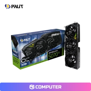 TARJETA DE VIDEO PALIT GEFORCE RTX 5070 TI GAMINGPRO-S OC 16GB GDDR7/ 256BIT 3-DP HDMI