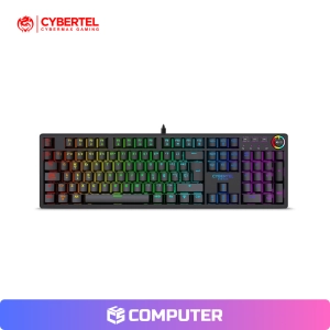 TECLADO MECANICO CYBERTEL STRIKER K1000 RBG/ CABLE/ 105 KEYS