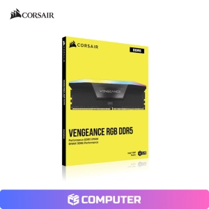 MEMORIA RAM CORSAIR VENGEANCE BLACK RGB DDR5 16GB 6000MT/S CL36
