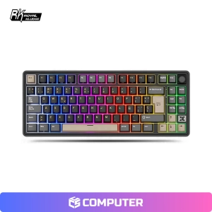 TECLADO MECANICO ROYAL KLUDGE RKX87 CABLEADO PHANTOM CREAMY SWITCH