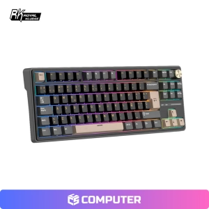 TECLADO ROYAL KLUDGE R87PRO QMK CABLEADO/ RGB PHANTOM - CREAMY SWITCH