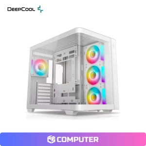 CASE GAMER DEEPCOOL CG530U 4FAN ARGB/WHITE