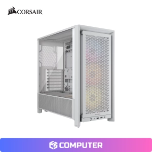 CASE CORSAIR FRAME 4000D RS ARGB AIRFLOW MESH SIN FUENTE VIDRIO TEMPLADO WHITE