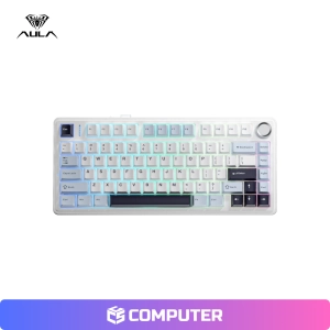 TECLADO AULA MECANICO F75 RGB INALAMBRICO BLUE/WHITE/PURPLE