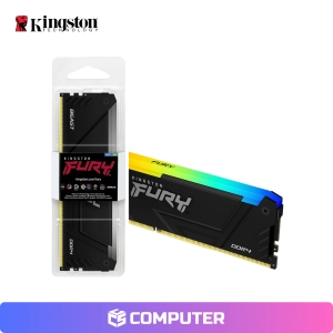MEMORIA RAM KINGSTON FURY 8GB 3200MHZ DDR4 RGB BLACK BULK SOLO PC