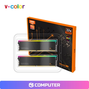 MEMORIA RAM V-COLOR MANTA DDR5 32GB (2X16) 6400MHZ CL32 RGB AMD EXPO