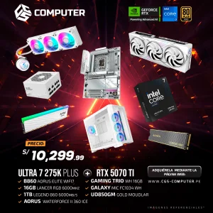 PC Build #23 Core Ultra 7 275K Plus | RTX 5070 Ti 16GB | B860 | 16GB RAM DDR5 | 1TB SSD