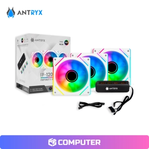 COOLER DE CASE ANTRYX INFINITY FAN IF-120 3 EN 1 SET WHITE