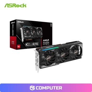 TARJETA DE VIDEO ASROCK CHALLENGER RX 9070 CL16GB BLACK AMD 3FAN