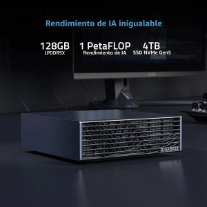 GIGABYTE AI TOP Atom - Supercomputadora personal con inteligencia artificial, Arm Cortex-X295 + Cortex A725, NVIDIA® Blackwell Architecture, 128 GB LPDDR5X, SSD PCIe 5.0 NVMe de 4 TB