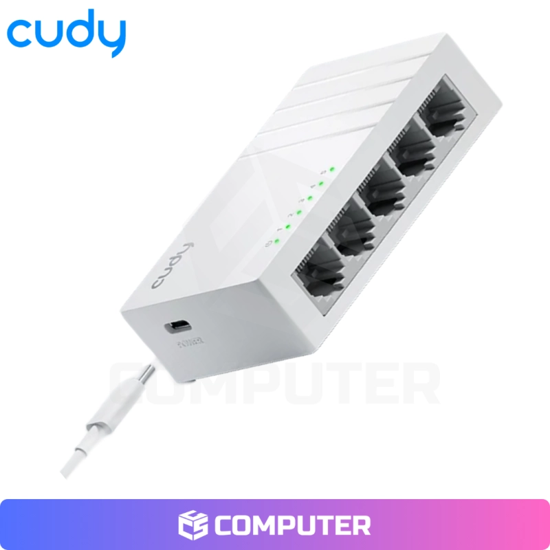 SWITCH GIGABIT CUDY GS105U USB C 5 PUERTOS