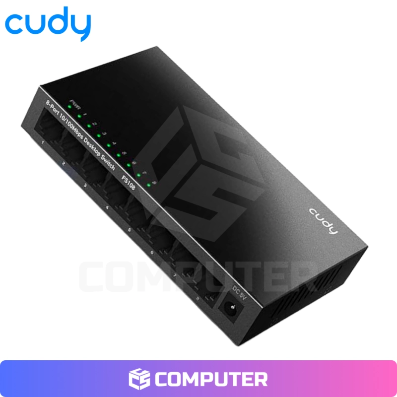 SWITCH GIGABIT METALICO CUDY GS108 8 PUERTOS