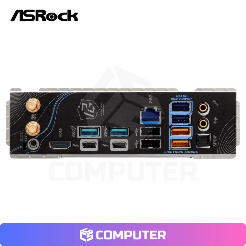 PLACA MADRE ASROCK Z890 PHANTOM GAMING RIPTIDE WIFI7/DDR5/LGA 1851