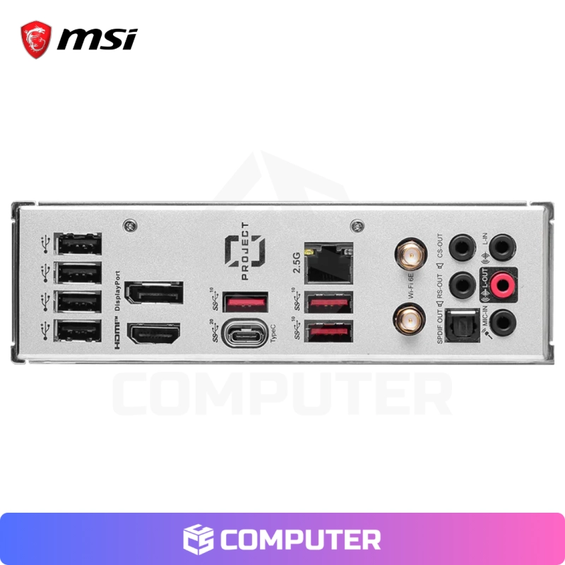 PLACA MADRE MSI B760M PROJECT ZERO DDR5/LGA1700