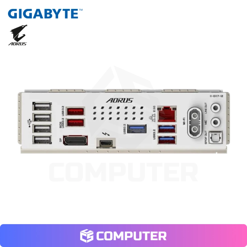 PLACA MADRE GIGABYTE Z890 AORUS ELITE ICE WIFI7/DDR5/LGA1851
