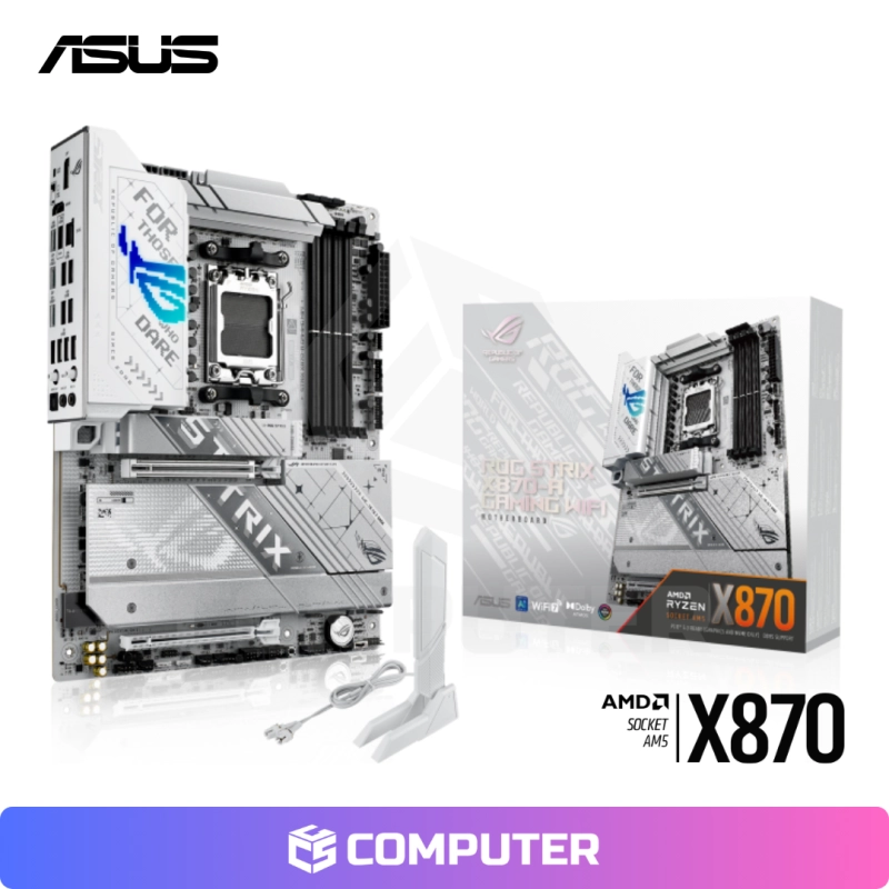 PLACA MADRE ASUS ROG STRIX X870-A GAMING WIFI /ATX/DDR5/AM5
