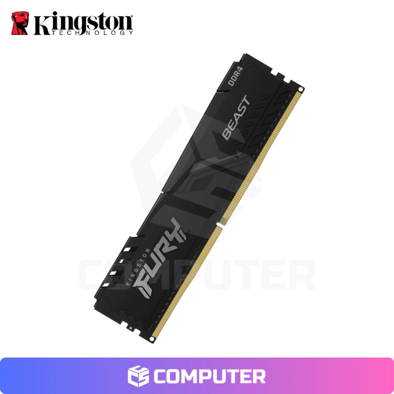 MEMORIA RAM KINGSTON FURY BEAST 8GB 3200MHZ DDR4 BLACK CL16