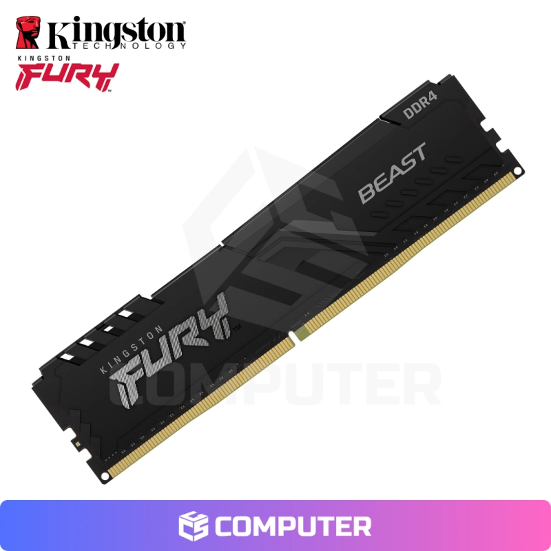 MEMORIA RAM KINGSTON FURY BEAST 16GB 3200MHZ DDR4 BLACK CL16