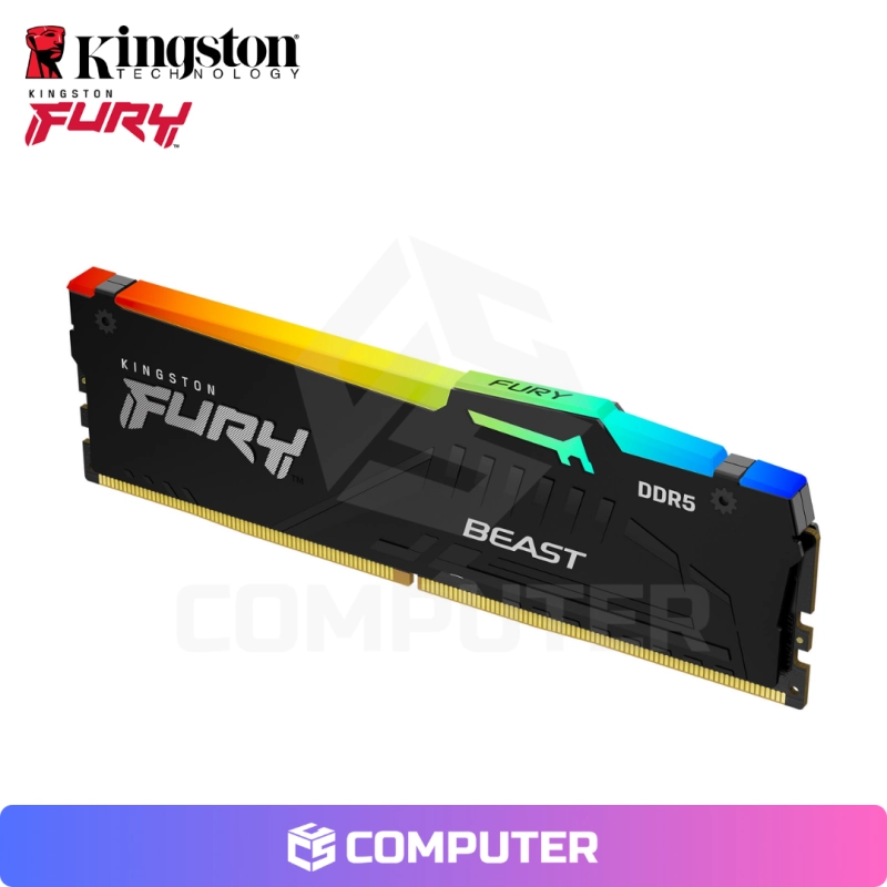 MEMORIA RAM KINGSTON BEAST 16GB 5600MHZ RGB CL40 BLACK