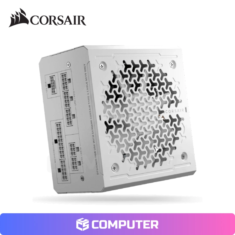 FUENTE CORSAIR RM750E 750W 80 PLUS GOLD FULL MODULAR WHITE ( PLANITIUM CIBERTENIC)