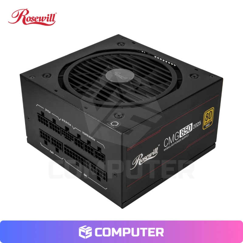 FUENTE DE PODER ROSEWILL 850W 80 PLUS GOLD FULL MODULAR BLACK