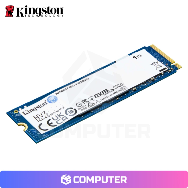DISCO SOLIDO SSD M.2 PCIE 1TB KINGSTON NV3 PCI4 6000MB/S