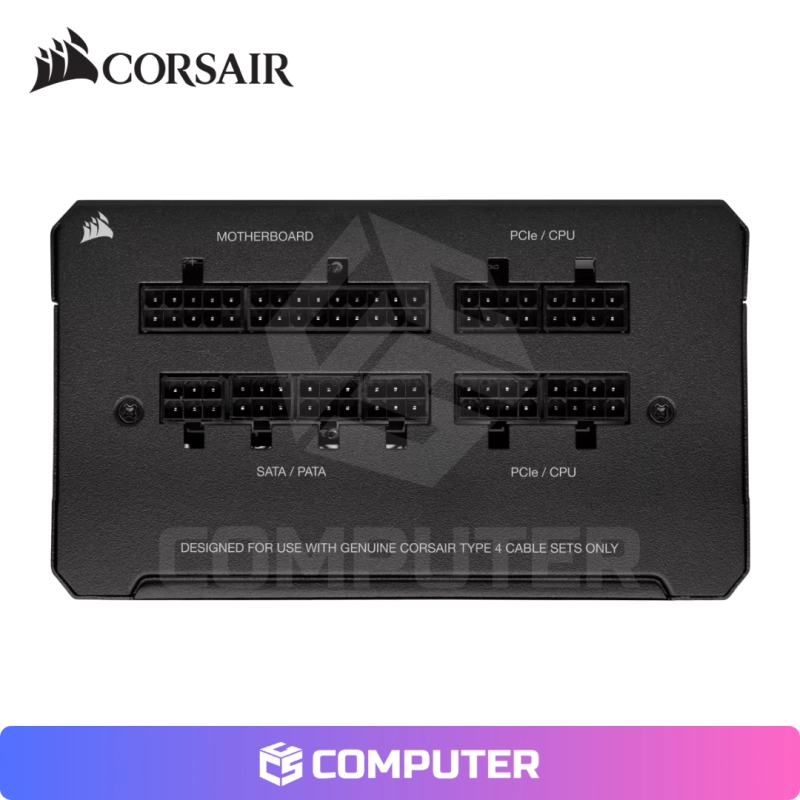 FUENTE DE PODER CORSAIR RM750E 750W 80 PLUS GOLD FULL MODULAR BLACK