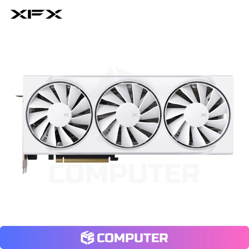 TARJETA DE VIDEO RADEON XFX SWIFT RX 9070XT  16GB WHITE  X3FAN