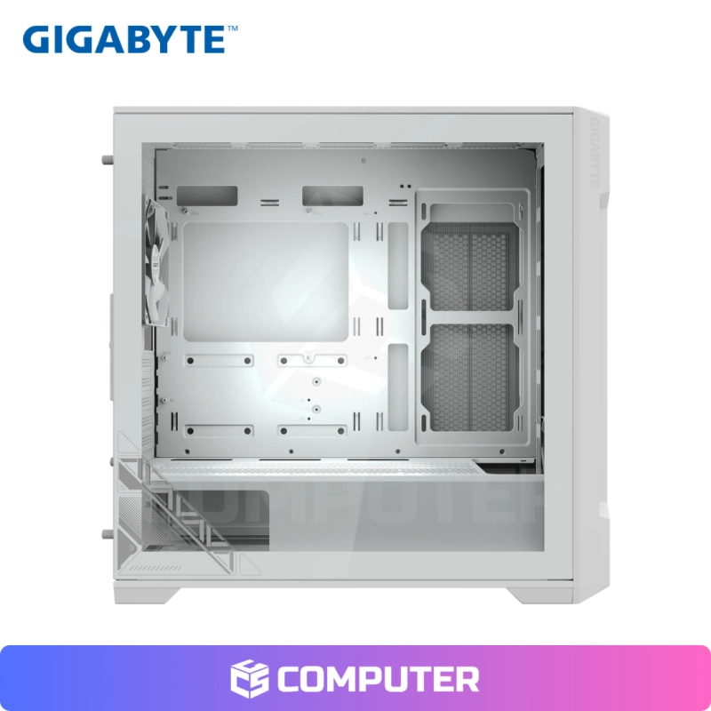 CASE GIGABYTE C102 GLASS MID TOWER WHITE PLASTIC STEEL