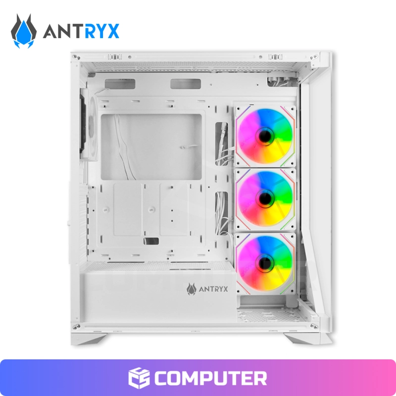CASE ANTRYX FX650 WHITE, ARGB FAN X4 VIDRIO TEMPLADO