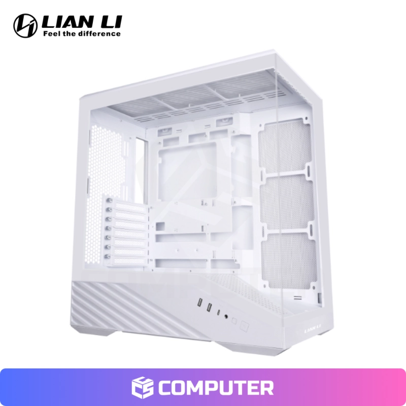 CASE LIAN LI VECTOR V100R WHITE, FAN x4 ARGB, V/TEMPLADO