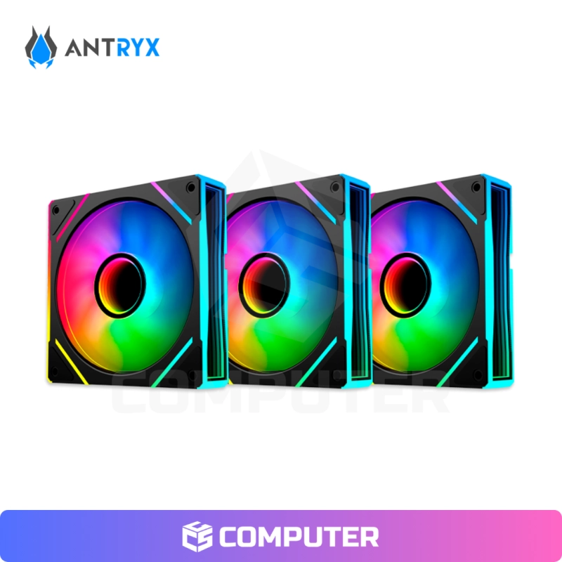 KIT ARGB ANTRYX IF-120 INFINITY BLACK 120MM X3
