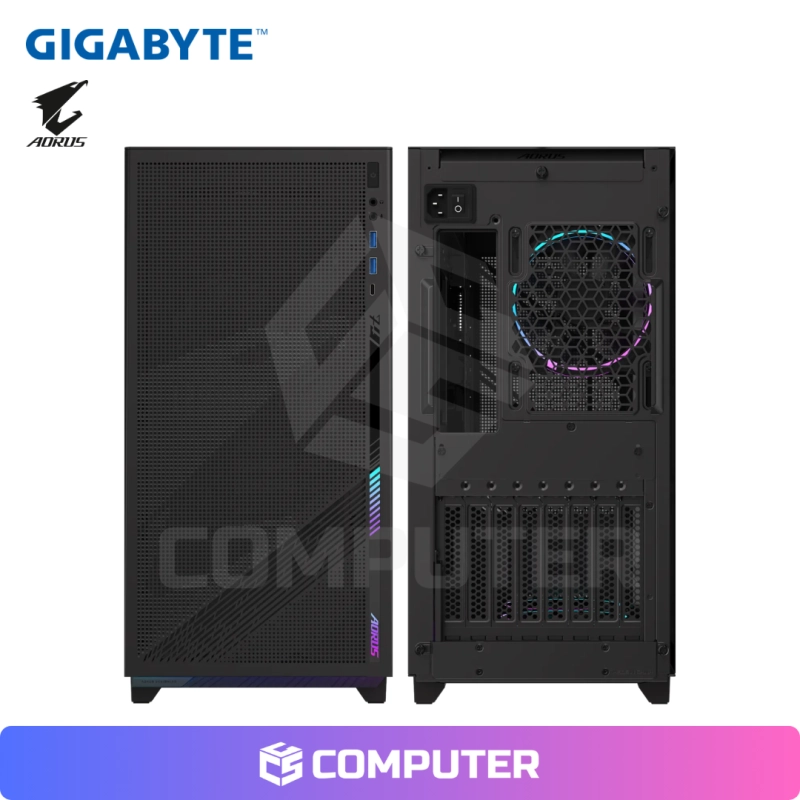 CASE MID TOWER GIGABYTE AORUS C400 GLASS ARGB
